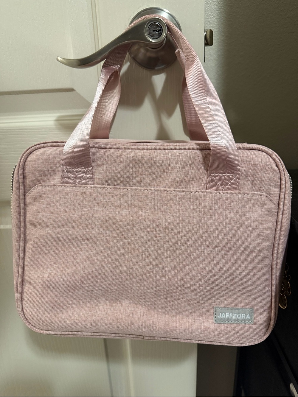 Jaffzora Blush Pink Organizer Tote for breast pump